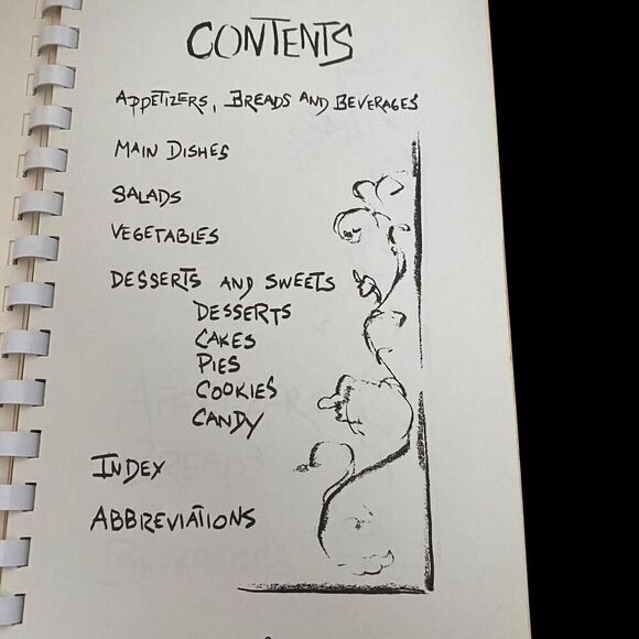 Vtg Cookbook Trinity Lutheran Church Reading PA 1974 Spiral Gourmet Delights - Picture 4 of 6